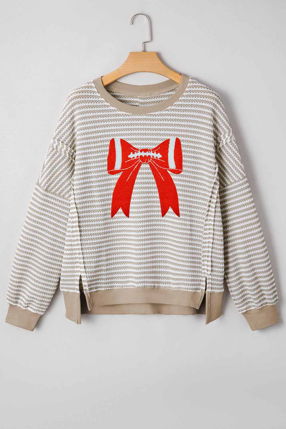 striped long sleeve top